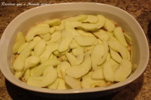 Torta de maça com farelo de pão 8